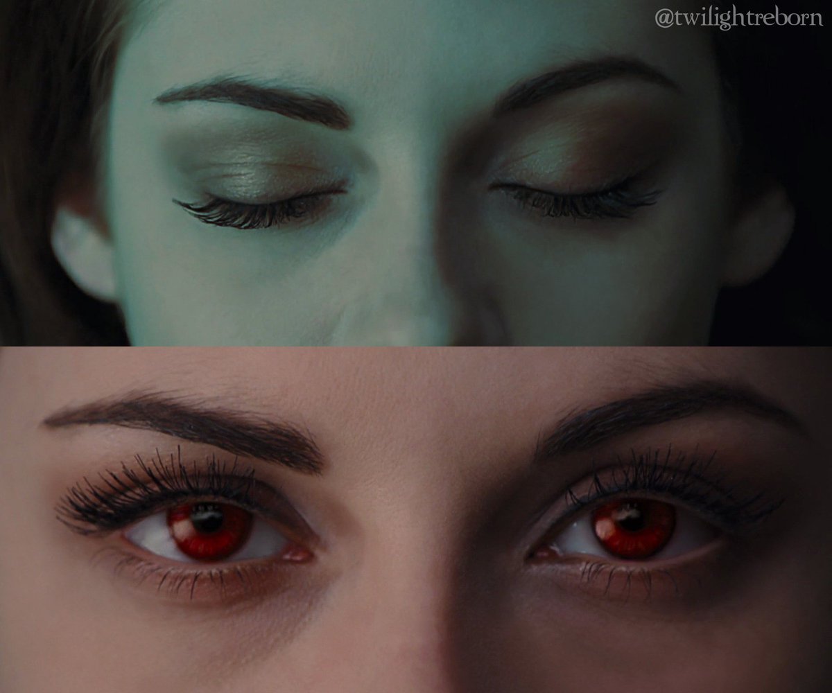if the twilight saga had the blue filter until bella became a vampire: