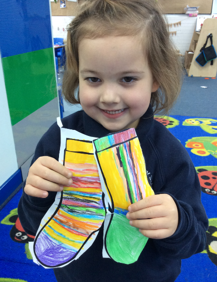 MeynellSchool's tweet photo. Some wonderful FS2 snippets from Antibullying week.  Children wore odd socks-Miles replied "because everyone is different." Charlie said "We need to be kind to people", Kylan "Don't leave anyone out," Bethany "Be proud of yourself," Kiana " You should say you can play with me!" https://t.co/Erd8xAk1Jw