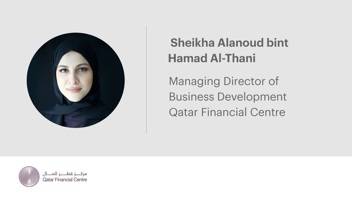 QFCAuthority's tweet photo. Our MD of Business Development, Sheikha Alanoud Al-Thani, will speak at our webinar, ‘Strategic Risk Management – Factors to Consider When Investing In & Out of Qatar.’
Tune in on 26 Nov, 11 am AST.
Register: https://t.co/qs6vM85Ln1
#QFCMeansBusiness #AccessQatar https://t.co/sh53gNI7Fb
