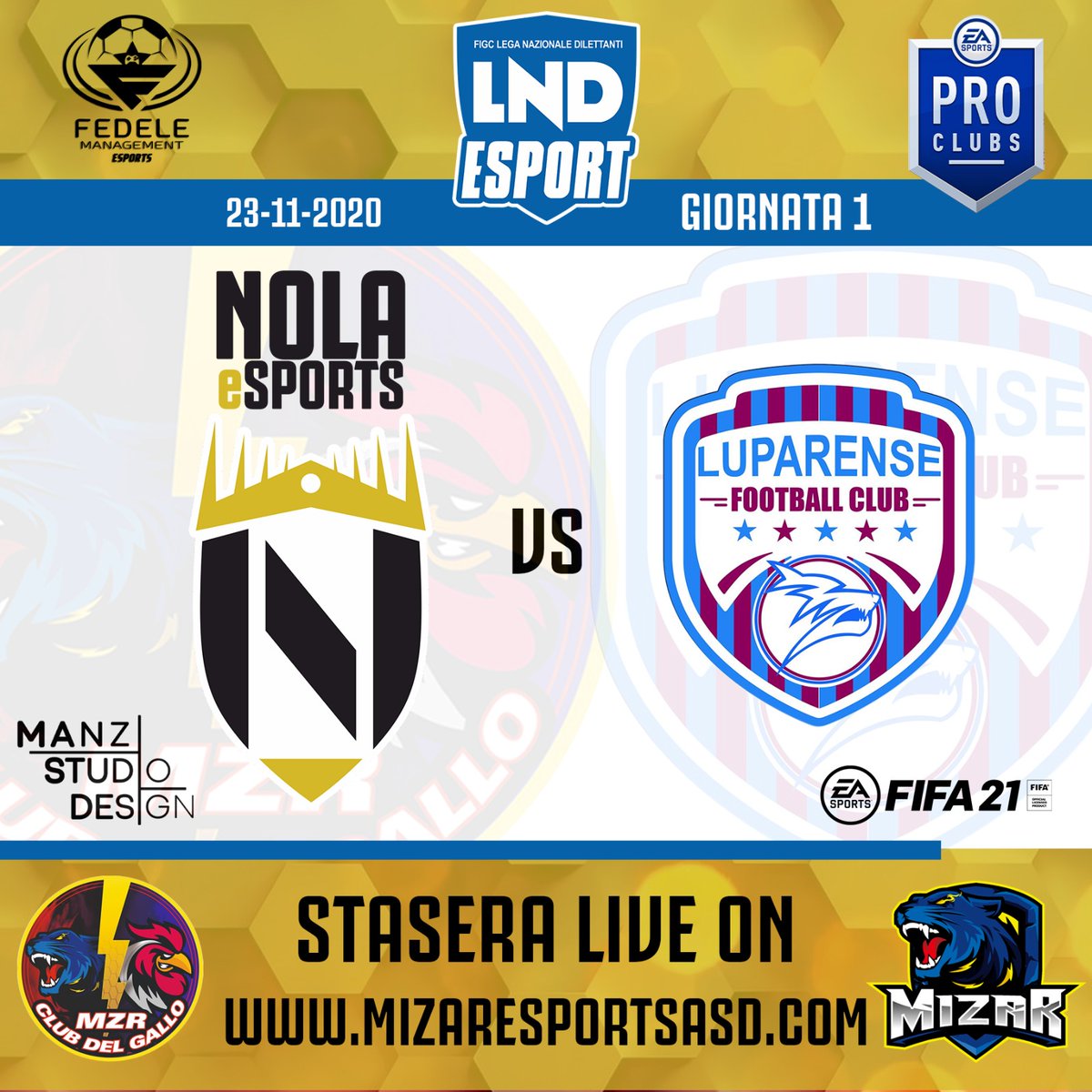 1925Nola's tweet photo. Ci siamo, questa sera ore 21:30 si scende in campo per la prima di campionato.

🏆 @LegaDilettanti Esport
🏟 Vs @luparense 
🕤 Ore 21:30
🎥 Live on Twitch! https://t.co/ycynsLXQgP

🎥 Live On https://t.co/HPx2iOHWEz

@SsNola1925 @FedeleManageme1 https://t.co/BXG5W2HHHS