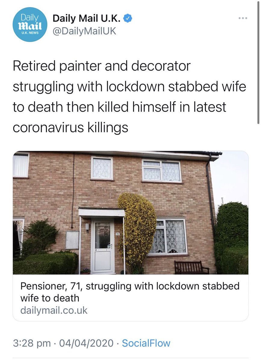 Our approach to tackling  #domesticabuse must include how we report these stories + reflect on how dangerous narratives perpetuate  #maleviolence, going as far as to excuse it.Factual reporting is vital but so is editorial responsibility so not to sensationalise our stories.3/5