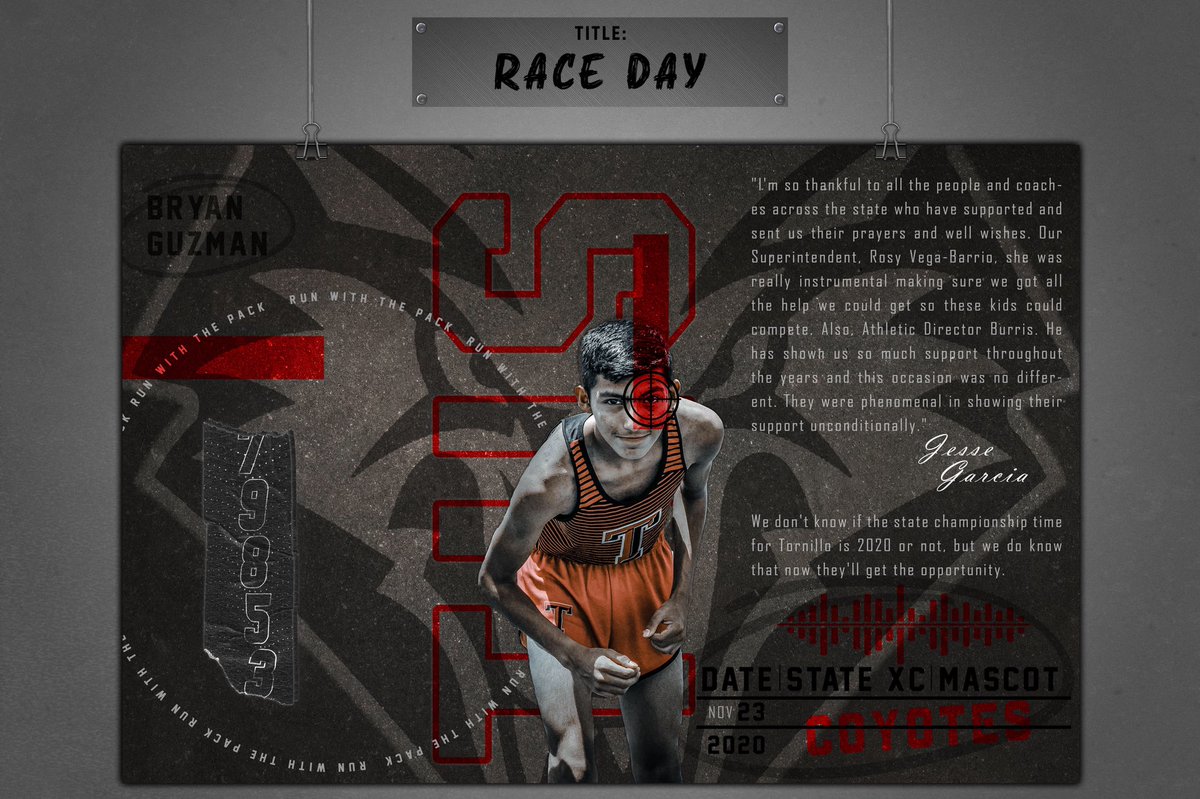 codyb32's tweet photo. Edits of the Day! It’s Race Day for the Coyotes! 💯💥Good Luck to The Pack and our Coaches!! https://t.co/5FtGSeHF9K
