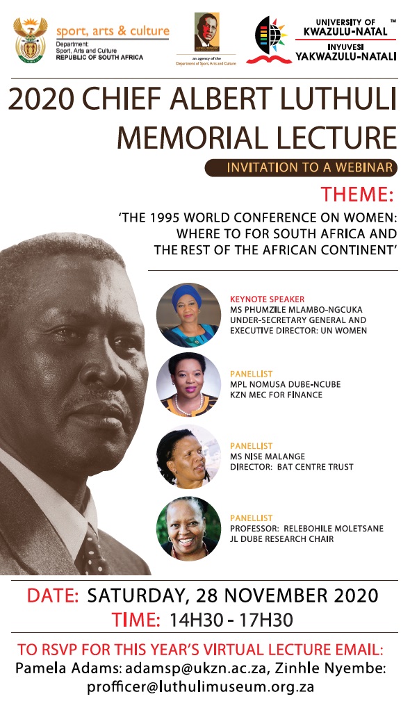 LuthuliMuseum's tweet photo. #LuthuliLecture #RememberingLuthuli https://t.co/r2wlmv8K6t