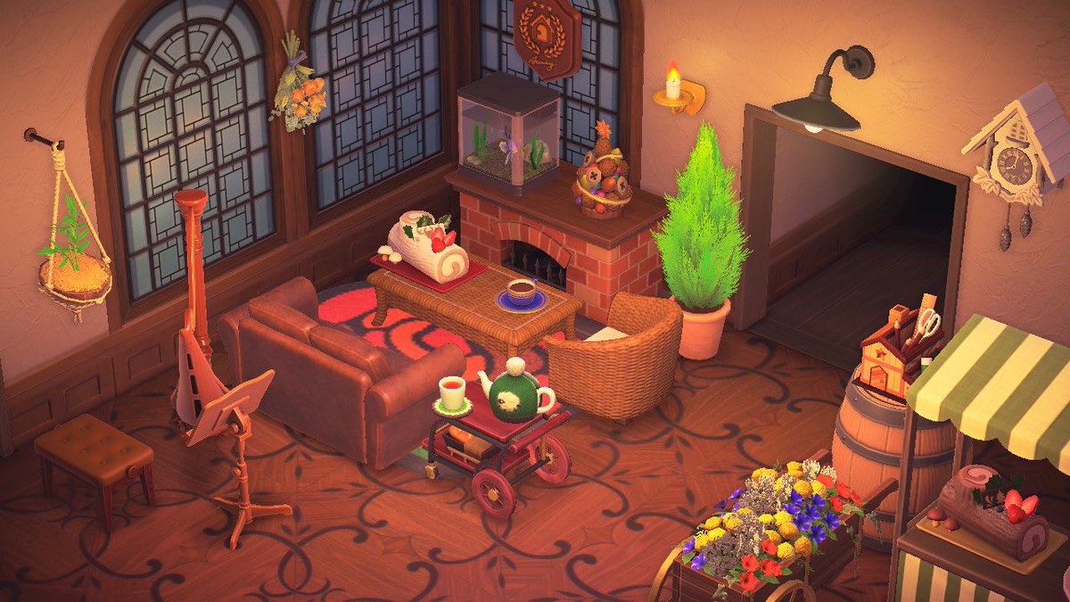 atumorifufu's tweet photo. コテージの客室を夏→秋冬仕様へ🍄
ついでにロビーもささやかに💐 https://t.co/geTJzZQRD5