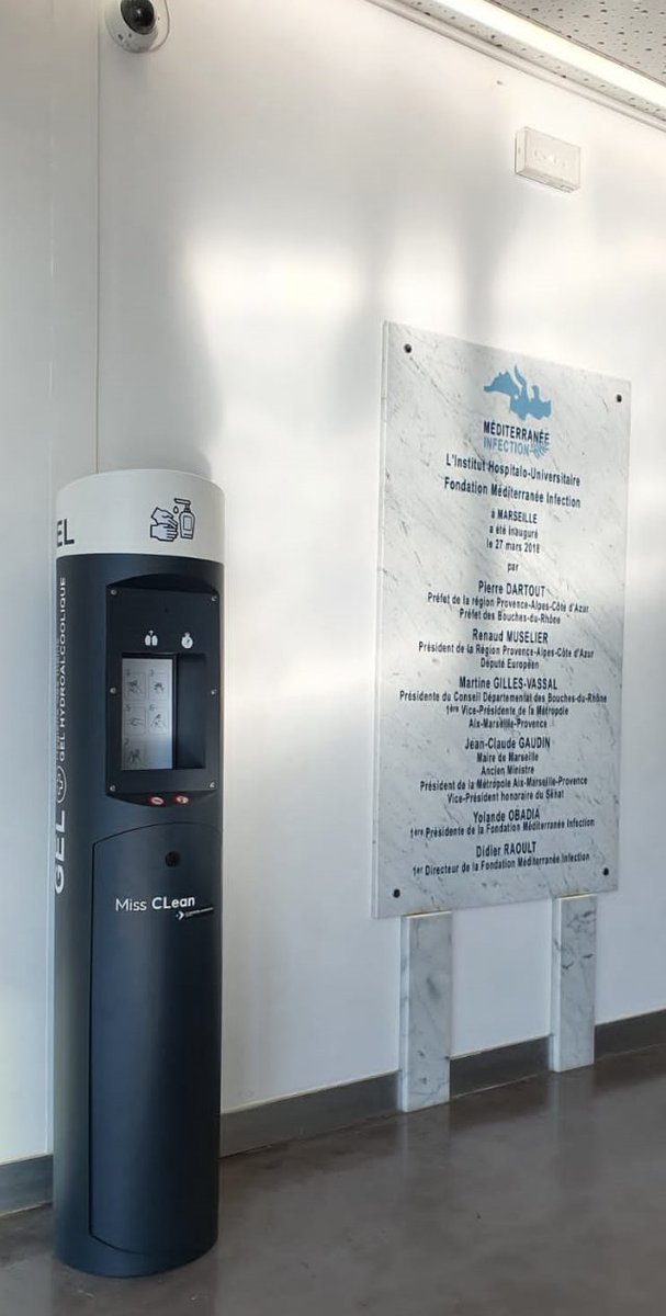 labarriereauto's tweet photo. Miss CLean installée @IHU_Marseille pour encourager le lavage des mains. Avec le professeur Pierre-Edouard Fournier

#lavagedesmains #stopinfection #covid19 #missclean #marseilleinfection #ihumarseille https://t.co/xoS81sc7xX