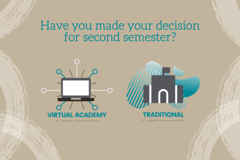 Virtual Academy enrollment for second semester is open thru 12/4 at 5pm. If you would like to move your student from their current school setting to either the Virtual Academy or back to Traditional follow the link for more information. (Link: bit.ly/337wdwA) #WEareSJSD