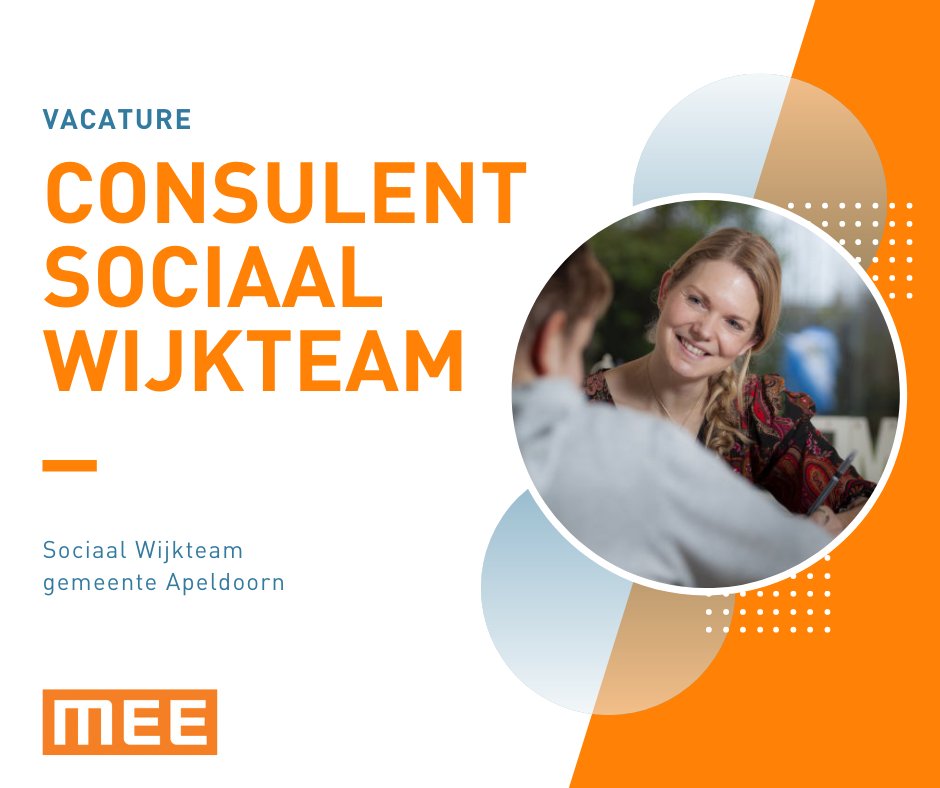 MEEVeluwe's tweet photo. Ben (of ken) jij onze nieuwe #Consulent Sociaal Wijkteam?  Het is o.a. belangrijk dat je kennis hebt van multiproblem gezinnen, het (h)erkennen van mensen met een beperking en van alle leefgebieden van de cliënt(systemen). Bekijk hier onze #vacature: https://t.co/cVWeA5IUo1 https://t.co/thRtTNJaS0