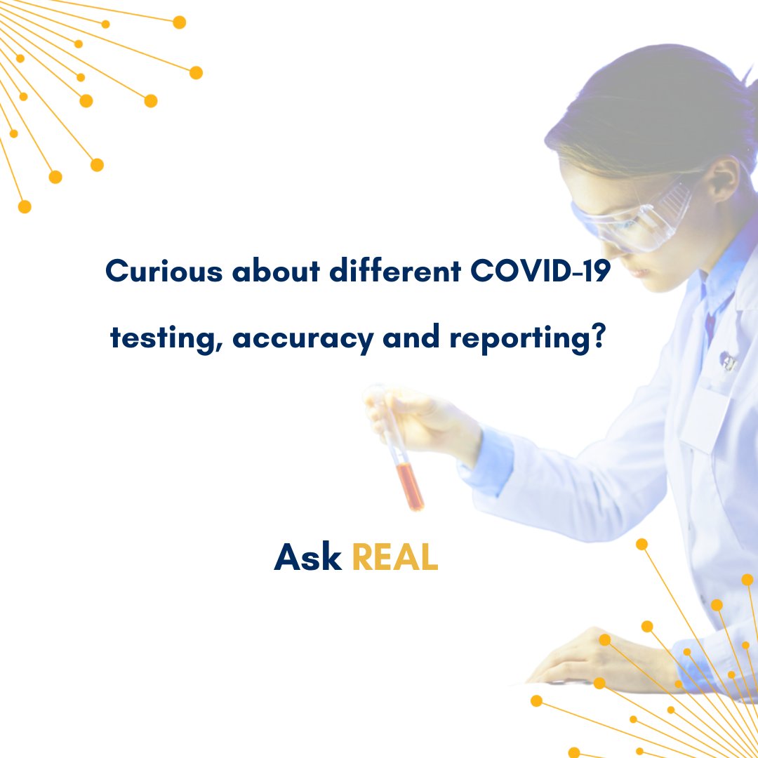 REAL_C19's tweet photo. There are many tests that detect #COVID-19 but are you wondering about their accuracy and how results are reported back?  

More info can be found in our latest REAL Note!
https://t.co/H1AGZ1kg78

#REALNote #covidtesting #covid_19 #PoweredbyREAL https://t.co/aOGP9eEb75