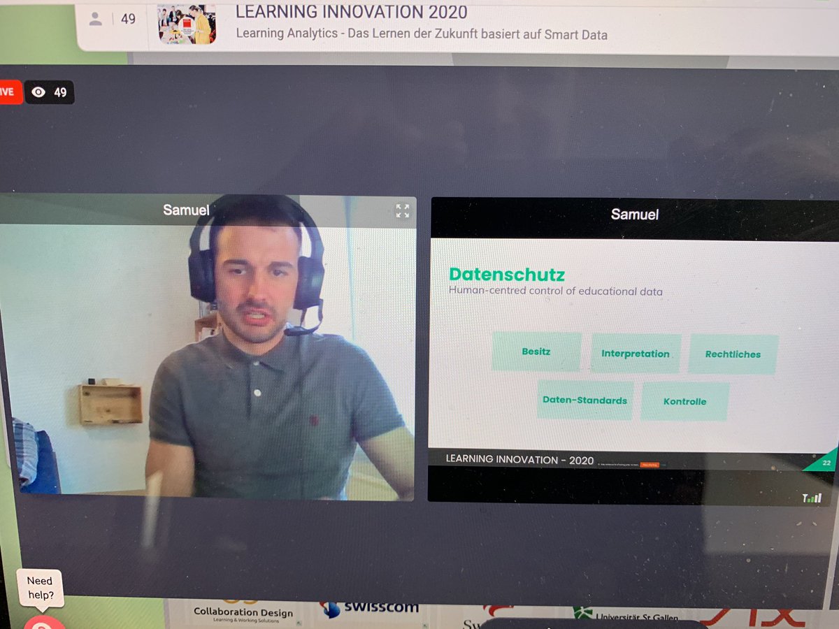 SwissEdTech's tweet image. “Both data usage and data protection are becoming increasingly important in the domain of education and learning.” @samuelportmann of our member @_taskbase @LI_Conference #licon #licon2020