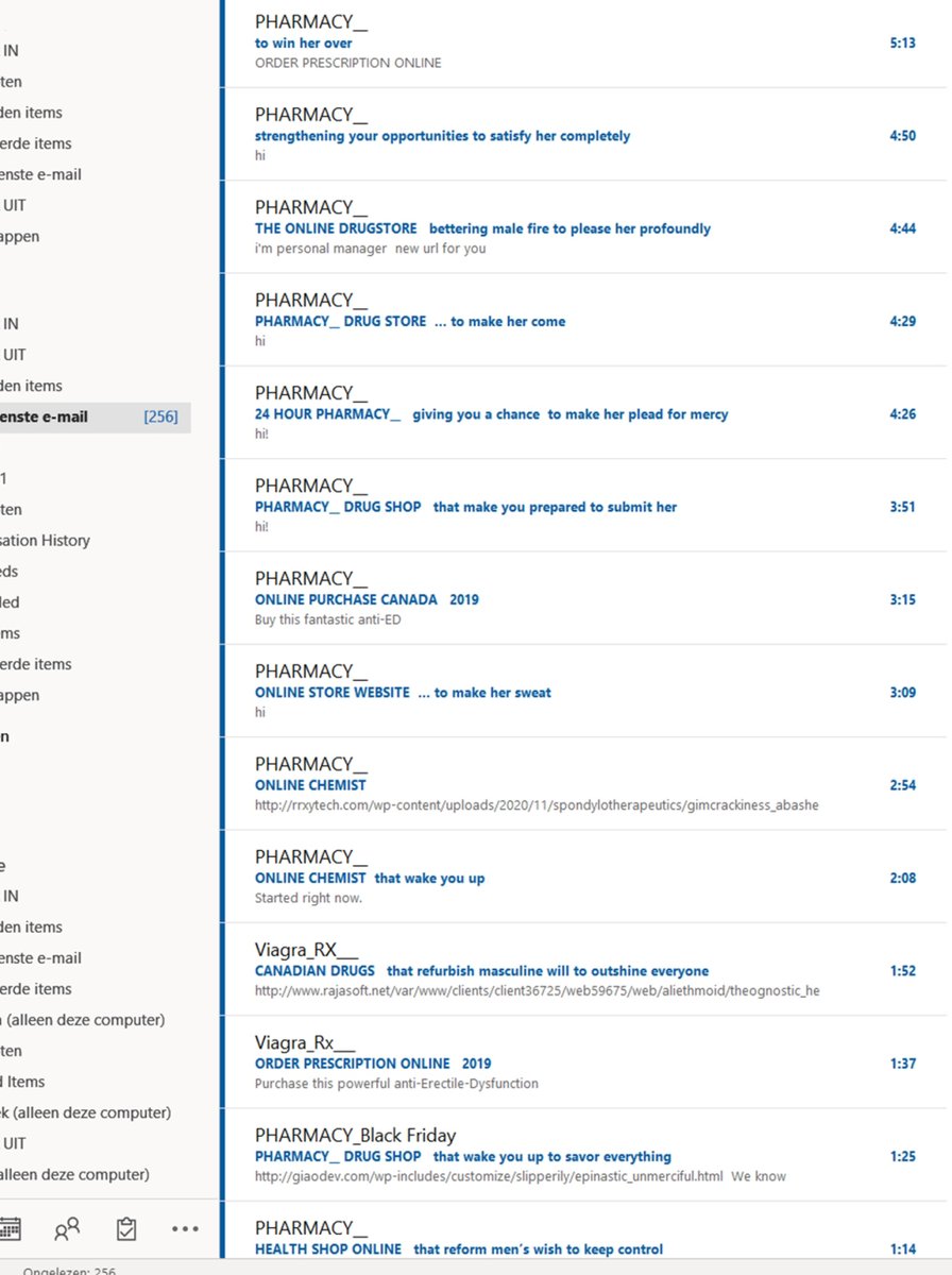 rcaptijn's tweet image. Hey Russia, if you listen.....  Get a f*%#ing life! 
(256 "pharmacy" mails in minder dan 24 uur)