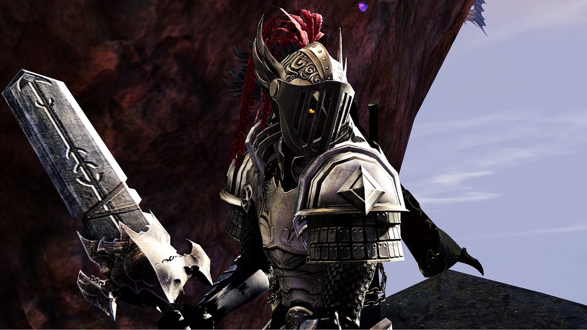 SivarkArt's tweet photo. Here's my #GuildWars2 in-game cosplay of Goblin Slayer from Goblin Slayer.

#GW2 #gw2fashion #cosplay #goblinslayer #anime #MMORPG #Orcbolg #Beardcutter #InGameFashion #Sivark #SivarkArt #SivarkArts https://t.co/ZUecjM8kiY