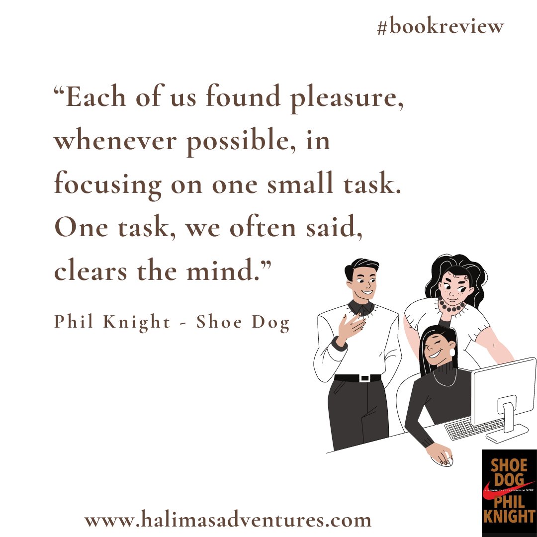 HalimasAdventur's tweet photo. Shoe Dog is one very inspiring book to read and it turned out to be one of the most relatable books I ever read.😍
Click the link below to read my review of the book and be inspired to aspire for more in the pursuit of your passion.👇🏽

https://t.co/lrbb1q0sOq https://t.co/PXm4SiZmJI