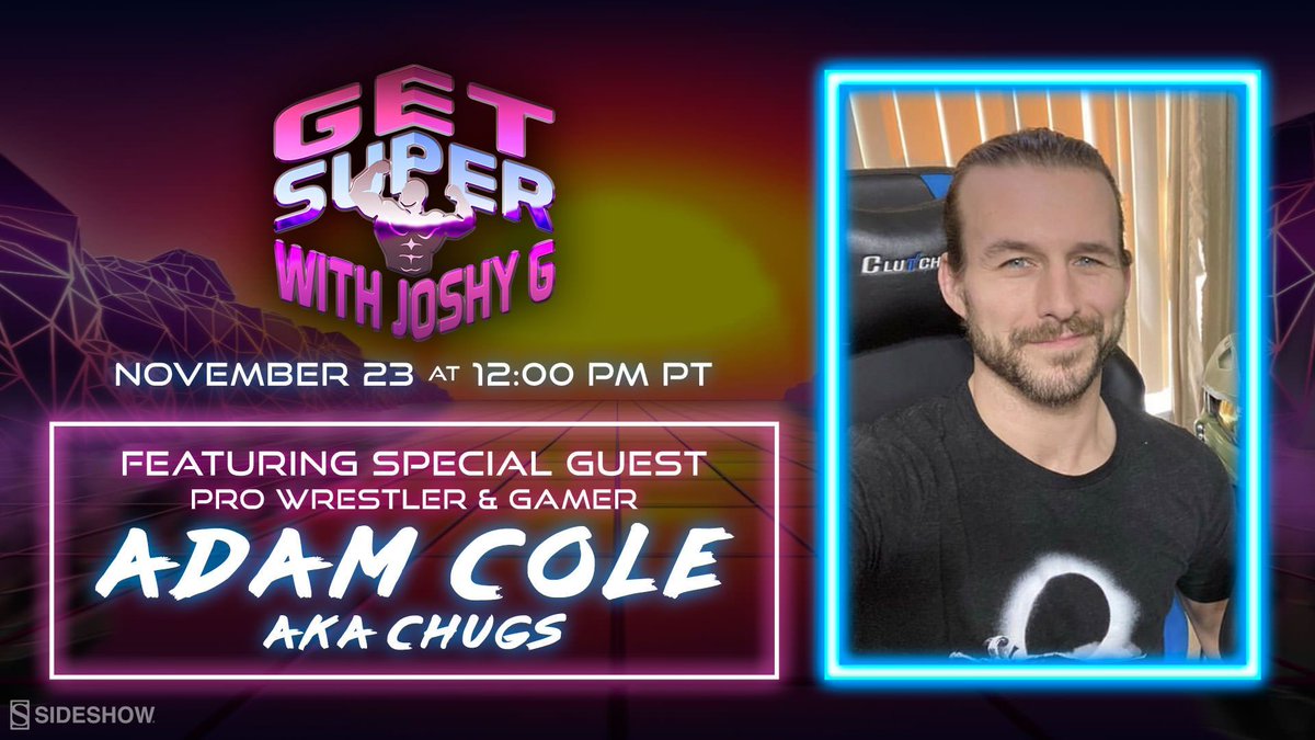 collectsideshow's tweet photo. Turkey drumsticks double as dumbbells, right? Join us LIVE at 12 PM for strength training and stretching on another episode of Get Super with Joshy G featuring special guest Adam Cole! 

https://t.co/OE6CQb0L4u

@joshuagallegos #SideshowCollectibles #SideshowGeeksgiving #GetSuper https://t.co/YSEyNu4mlF