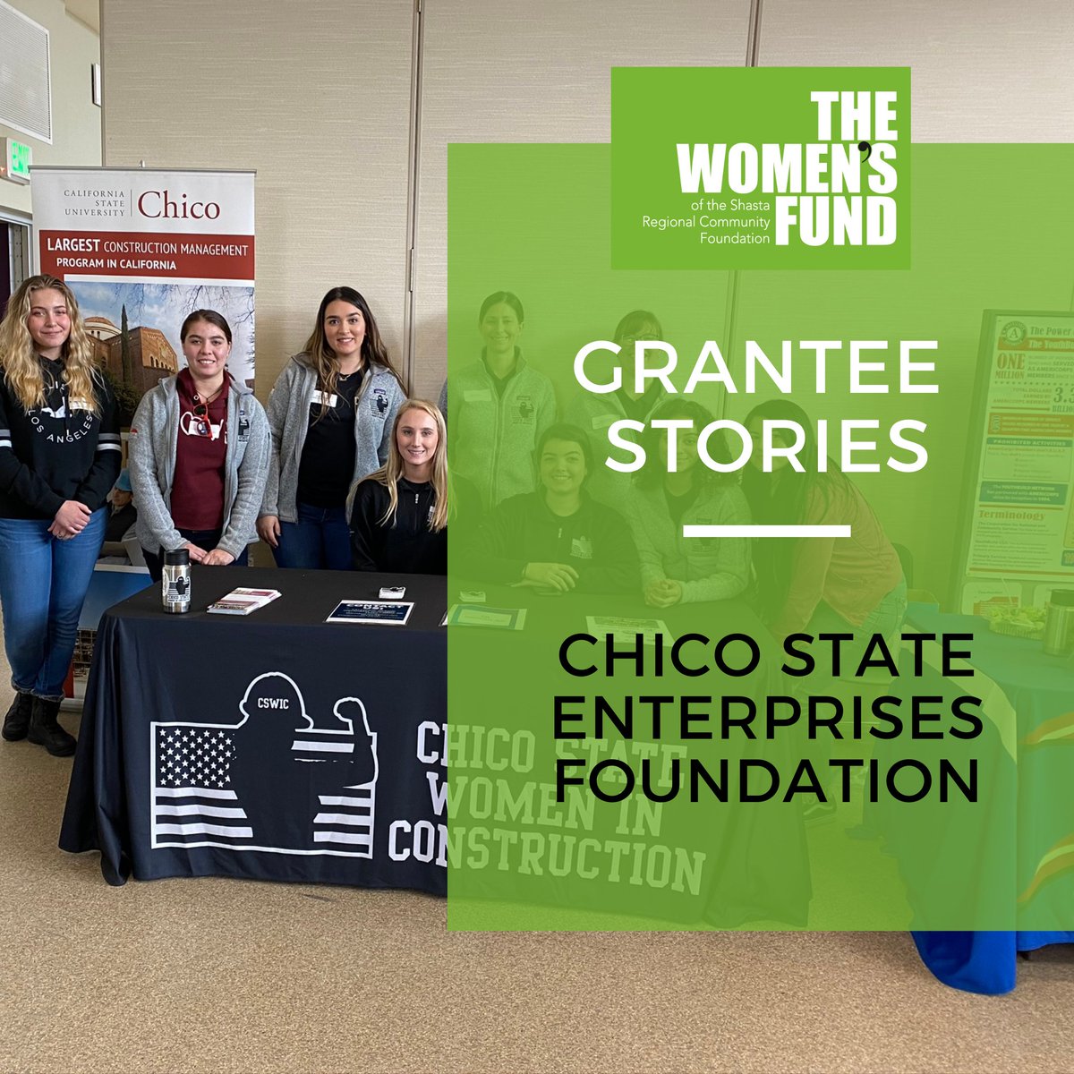 Where Does The Women's Fund Grant Money Go?

Grantee Stories: Chico State Enterprises Foundation

womensfundredding.org/grantee-storie…

#collectivephilanthropy #WomensFund #OurImpact
