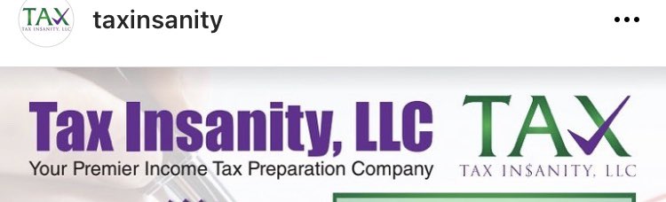 TaxInsanity's tweet photo. We specialize in individual and small business income tax preparation!💰 https://t.co/viTSoKHqzl