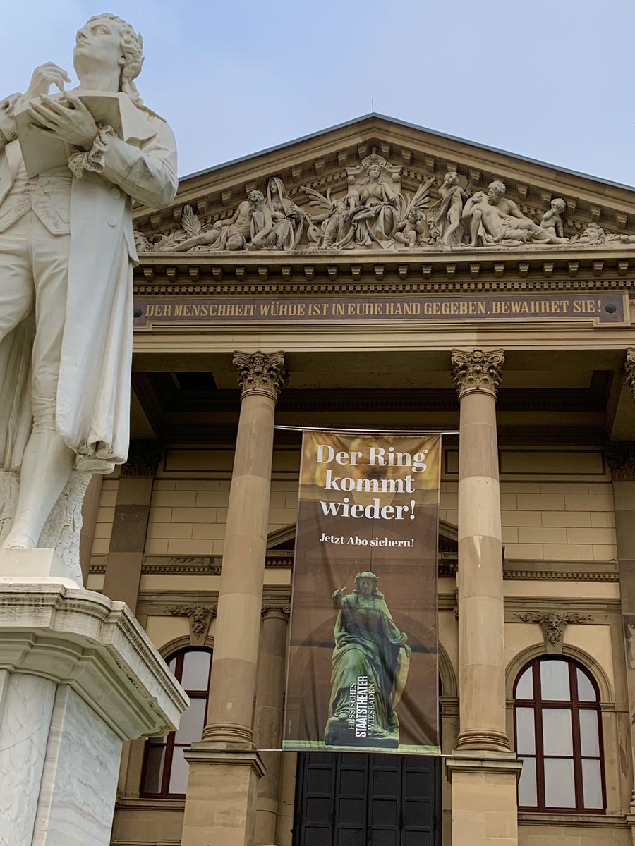 cfostersoprano's tweet photo. Arrived today...after 8 months ... one step at a time - Walküre rehearsals are on - @StaatstheaterWI https://t.co/ZwyEfp0tXu