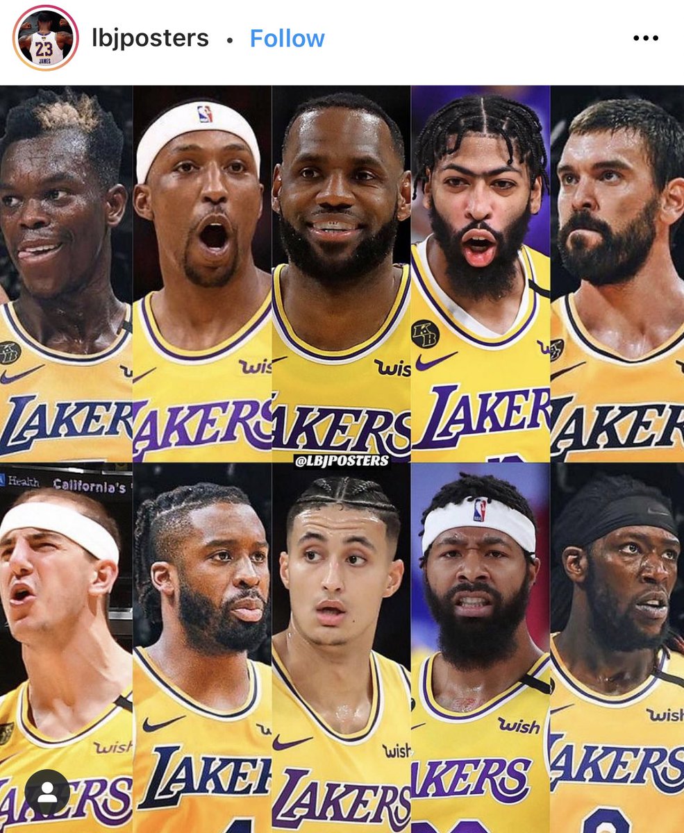 LakersEmpire's tweet photo. Your 2020-2021 Los Angeles Lakers https://t.co/IpSOzFnTlO