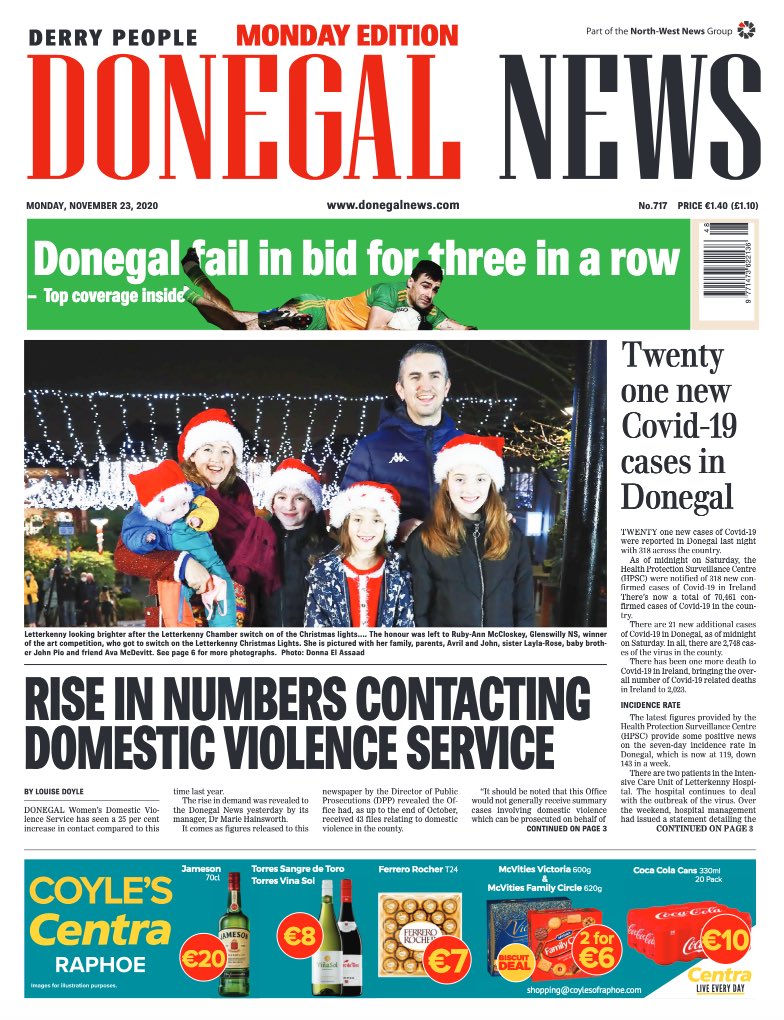 kateocalmusic's tweet photo. Thanks @Donegal_News An interview I did with @CulturalCentre recently has kindly been published, check it out in today's edition pg19. #musicfromDonegal #supportthearts #SmallBehaviours #WarofIndependence https://t.co/Ixx8d7bvYR