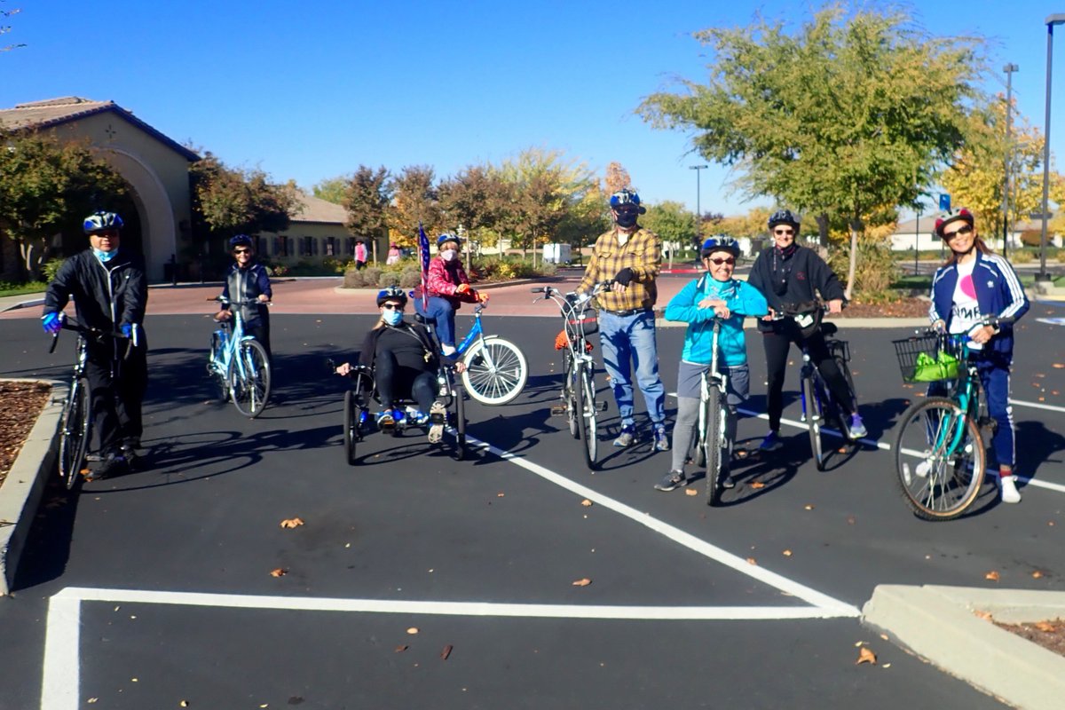 #BetteronBikes riders practice their learned skills on fun group rides! #AgeFriendlySac @AARPCA