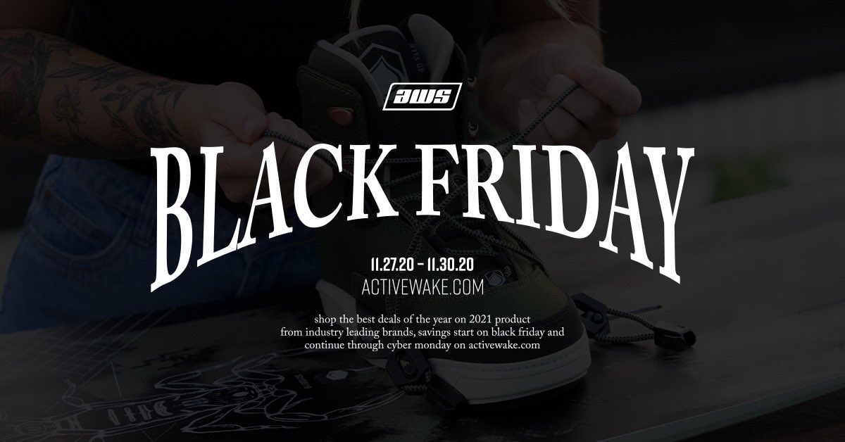 Black Friday! With savings up to 25% off the leading brands in the industry, you won’t want to miss out on this sale! Savings start Black Friday through Cyber Monday! 🏄🏼‍♂️

Our latest blog post has all the details you’ll need to know about these savings! ⬇️

activewake.com/blog/black-fri…