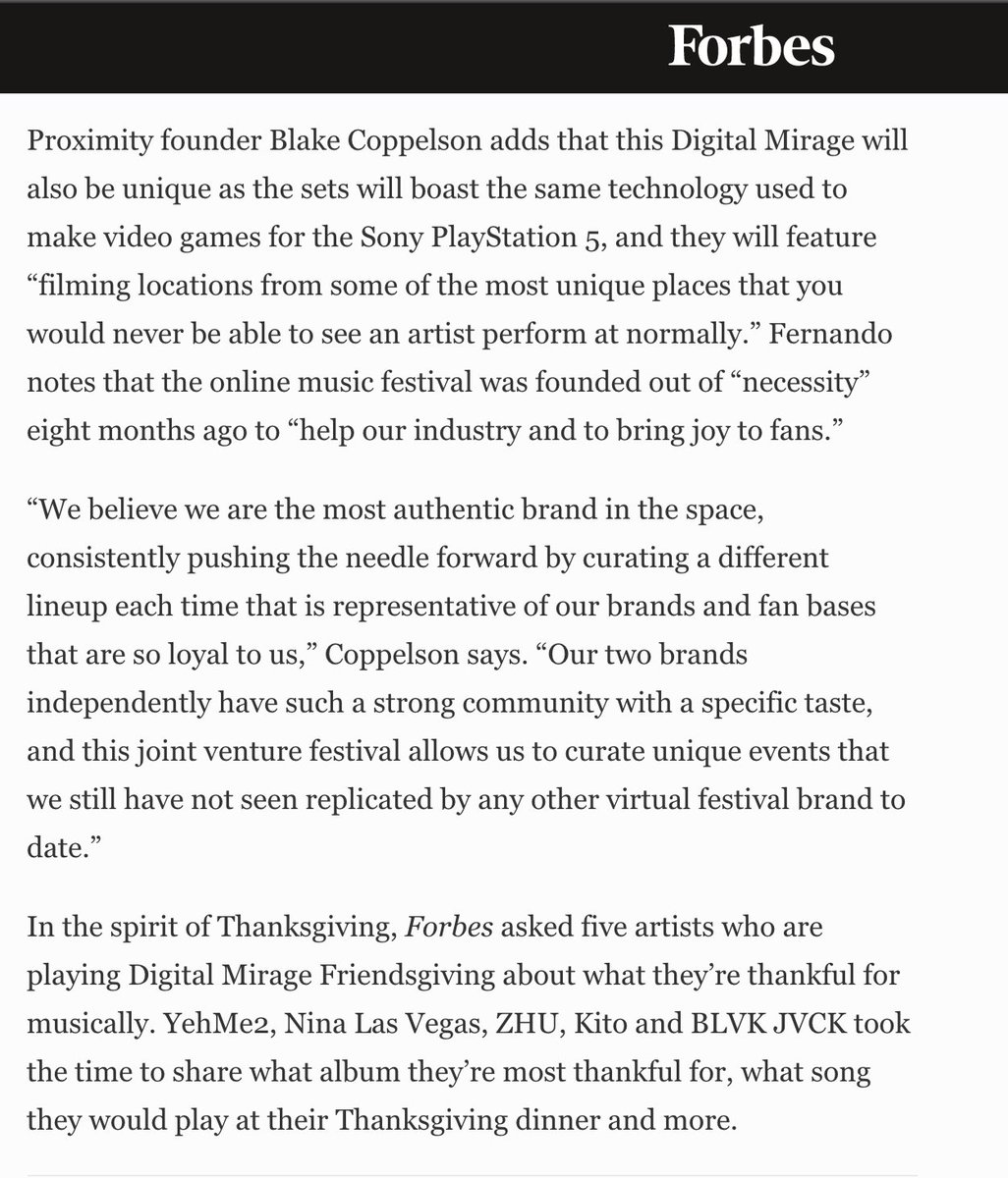 Digital Mirage being covered by Forbes twice in one year is surreal.
