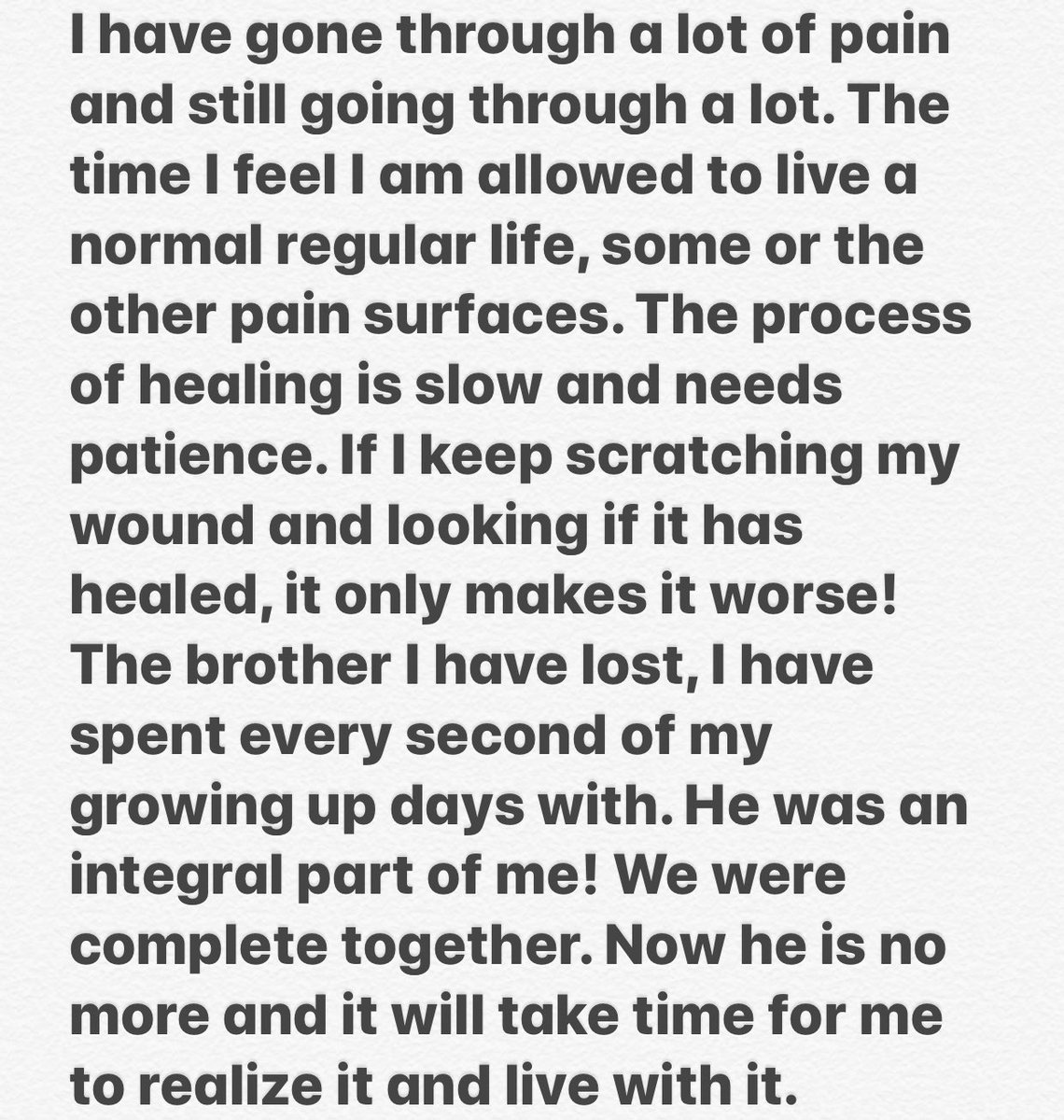 shwetasinghkirt's tweet photo. Note for my extended family.🙏❤️🙏#JusticeForSushantSinghRajput https://t.co/g1TBRIYurW