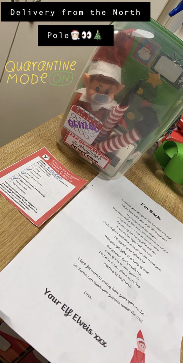 Threadsofgold96's tweet image. Y5 had a very exciting delivery today from the North Pole. Elveis is in quarantine for 2 weeks but he has his phone and is contacting Santa daily🎅🏻👀🎄@sthelensCEPS #elfontheshelf #Christmas2020