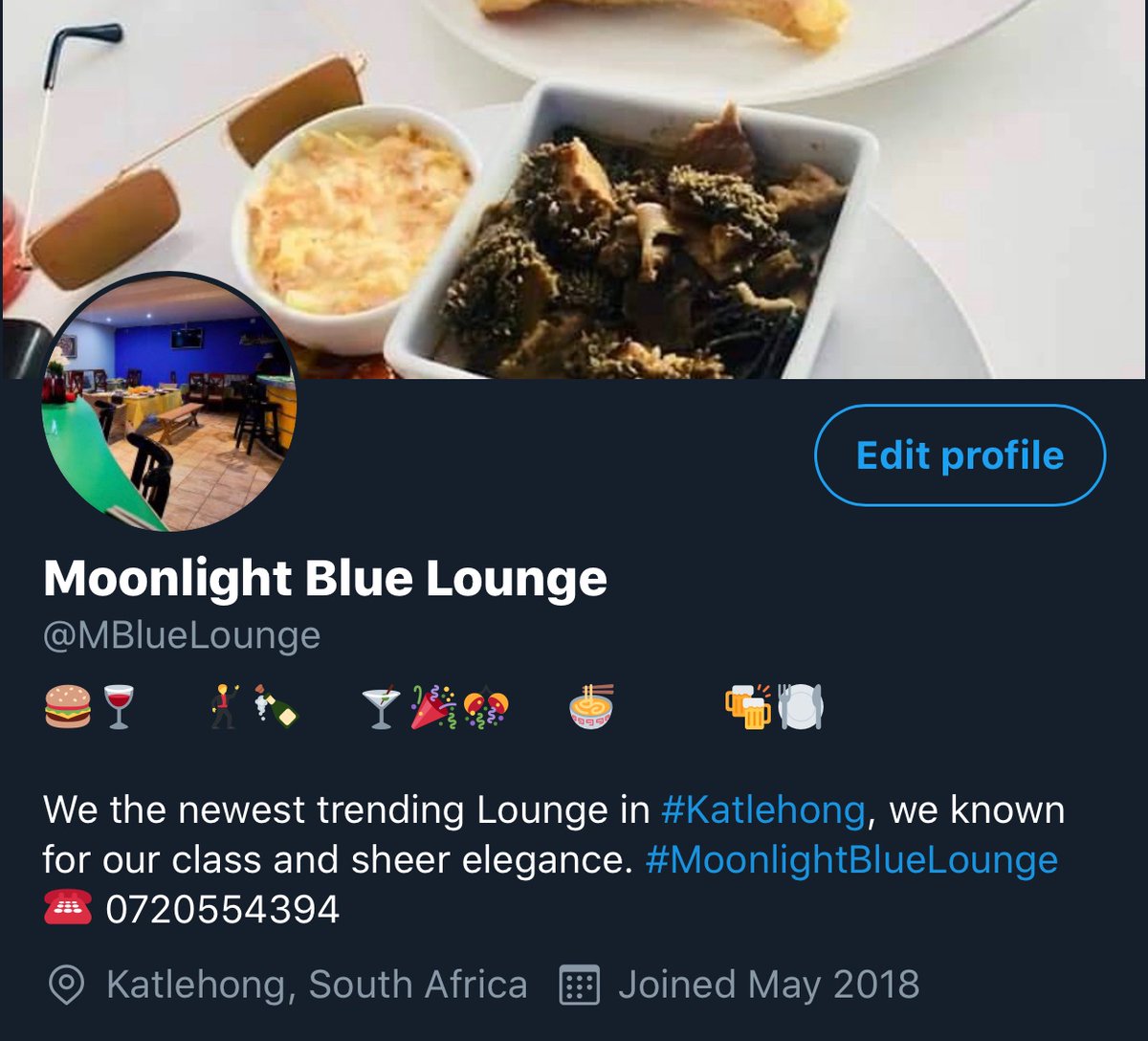 MBlueLounge's tweet photo. Contact us for dining or private events bookings at the lounge. We also cater for corporate events anywhere in Gauteng. Thank you @Shimza01 for the platform🙏🏽🙌🏽 https://t.co/SrGdR8POQO
