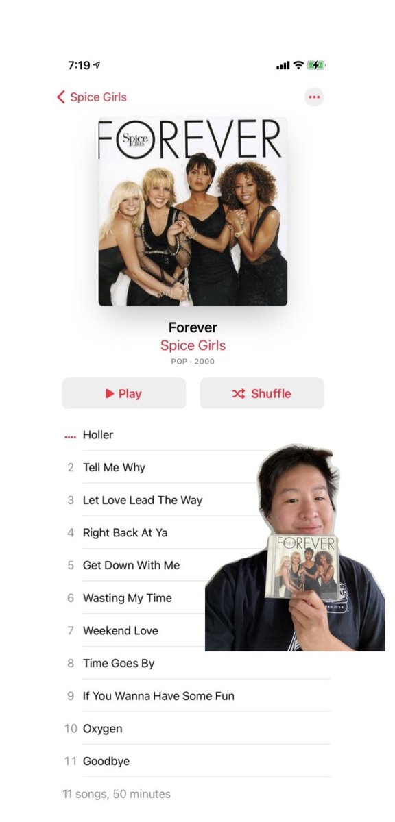 dachow90's tweet photo. I still need all 4 vinyls 🙈 @spicegirls released the #Forever vinyl 3 days ago. Every #Spicers I know are taking pictures it while I’m posing with my CD 🤳🏻 Going to listen to it at work 🎧 #JusticeForForever https://t.co/HPHg1nfyOV