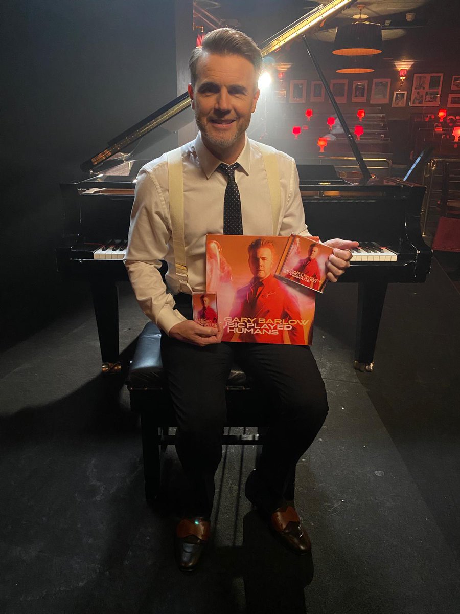 GaryBarlow's tweet photo. It’s nearly time… Music Played By Humans will be out on Friday ! Have you pre-ordered yours ? https://t.co/wulalhC0eo https://t.co/RzmYSuIXLI