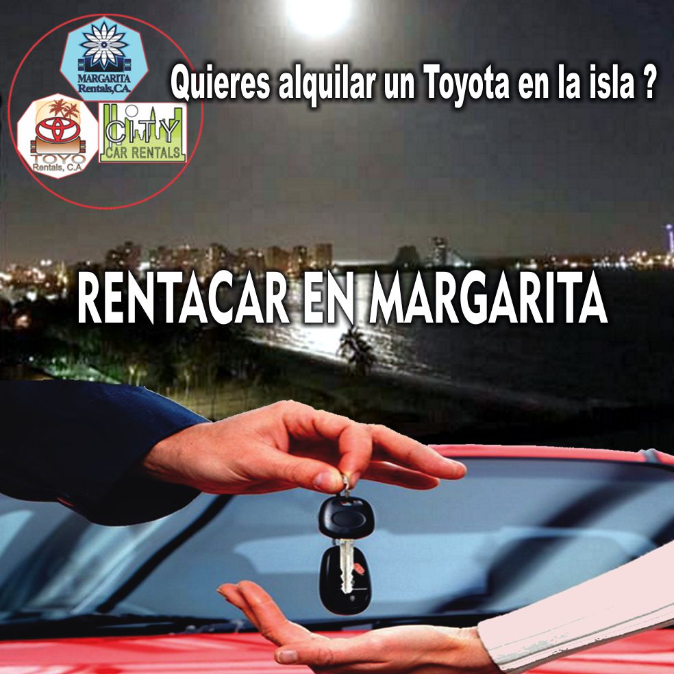 RentacarEn's tweet photo. Margarita Rentals, City Car Rentals y Toyo Rentals, un prestigioso grupo de empresas de alquiler de vehículos en la Isla de Margarita. Contáctanos por los teléfonos: 04122728471 ò 04127729116 y con mucho gusto te atenderemos. https://t.co/bbmBhCqHkY
