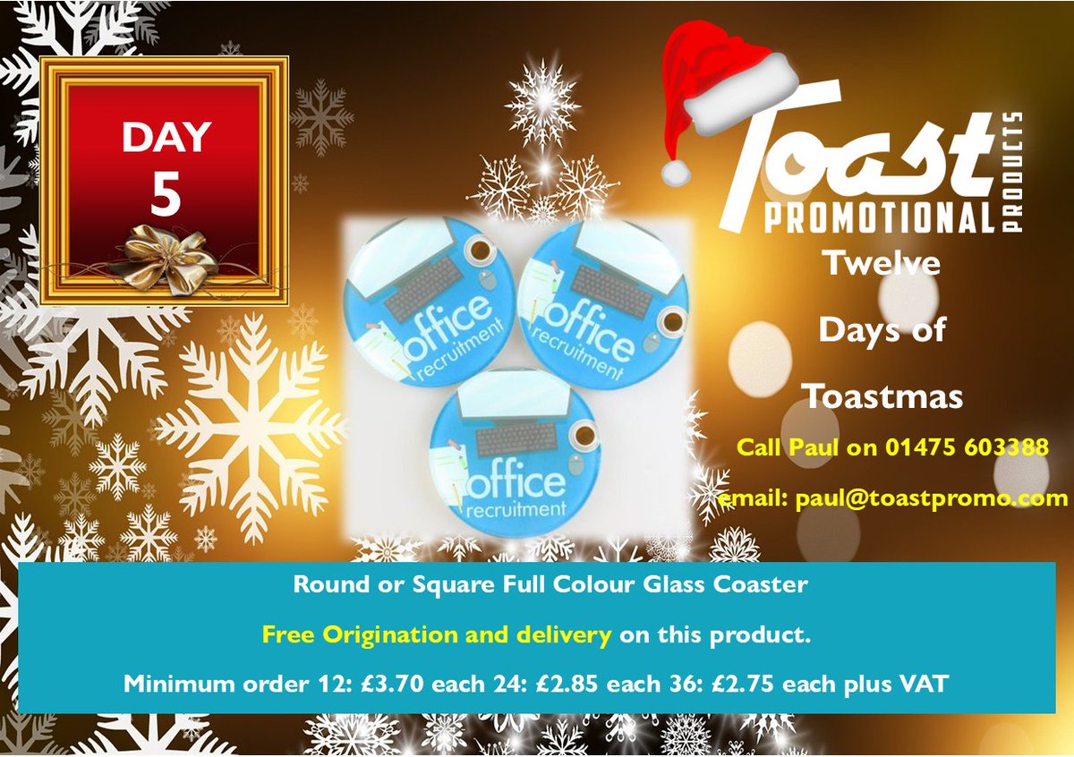 ToastScotland1's tweet image. Its that time of day again. Today's Twelve Days of Toastmas offering. Everyone loves a coaster!