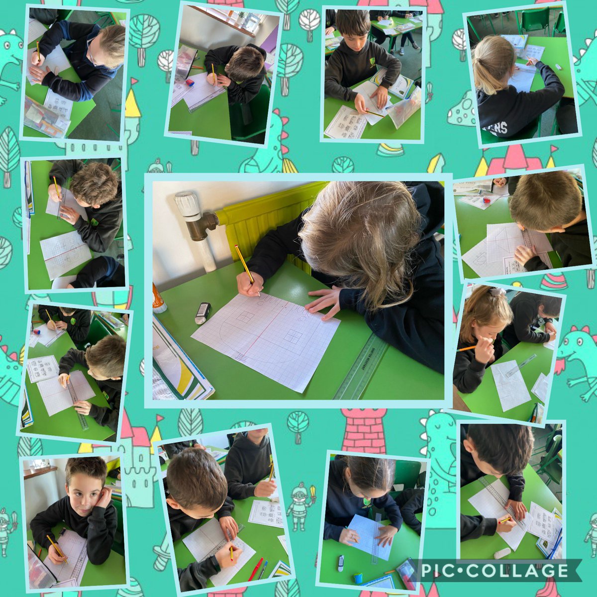 CGPrimary's tweet photo. 🏠 Class 10 have been busy applying their knowledge of symmetry to their topic work. They have thought carefully about their designs to create  a new symmetrical fairy tale house, cottage or tower. 🏠#CGPHum #CGPMath #CGPArt https://t.co/OCohtHDvI3