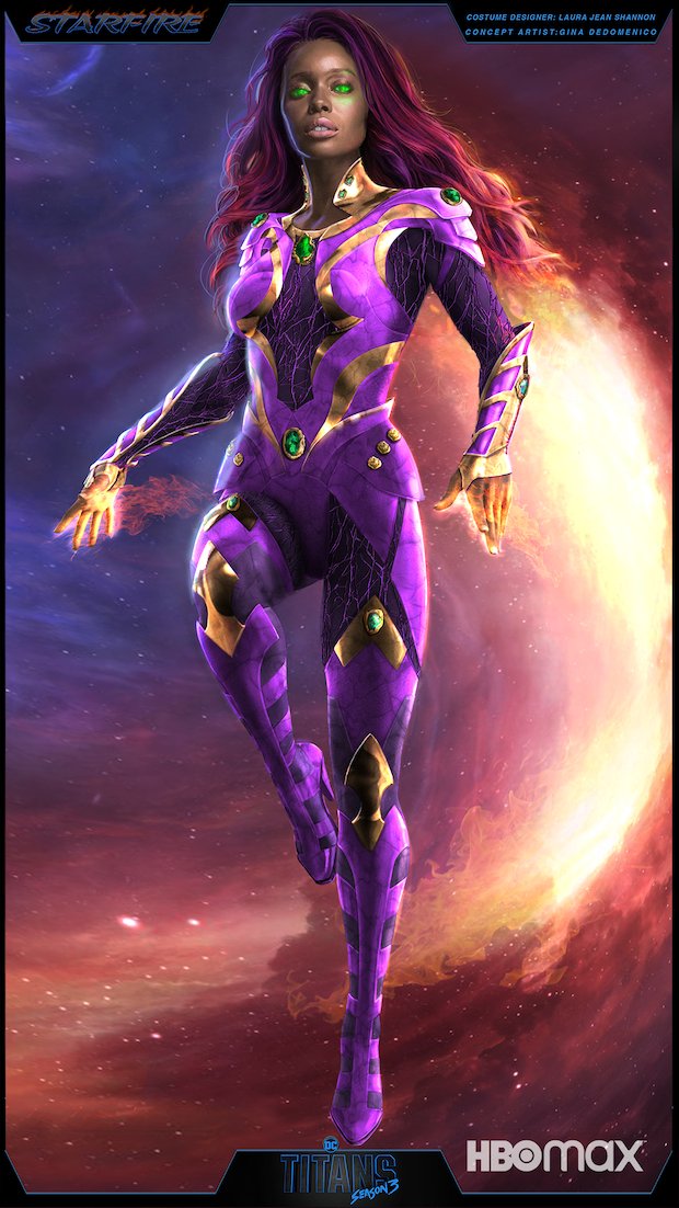 Check out #Starfire's new look for #Titans Season 3!
