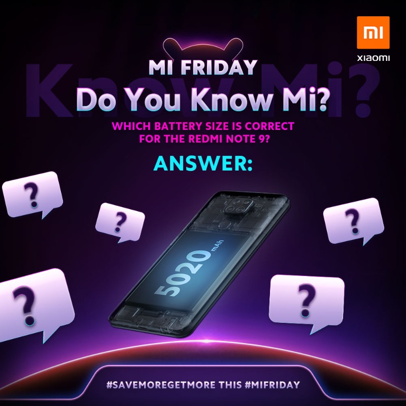 XiaomiUK's tweet photo. The correct answer for #KnowMi Question 1 is.... 5,020mAh battery! We think all of you got this right! 🔋👏👏👏

Save up to £60 on the device this #MiFriday: https://t.co/RDj2AGuS8J

#SaveMoreGetMore #TheLegendContinues https://t.co/EOpi5N9j8J