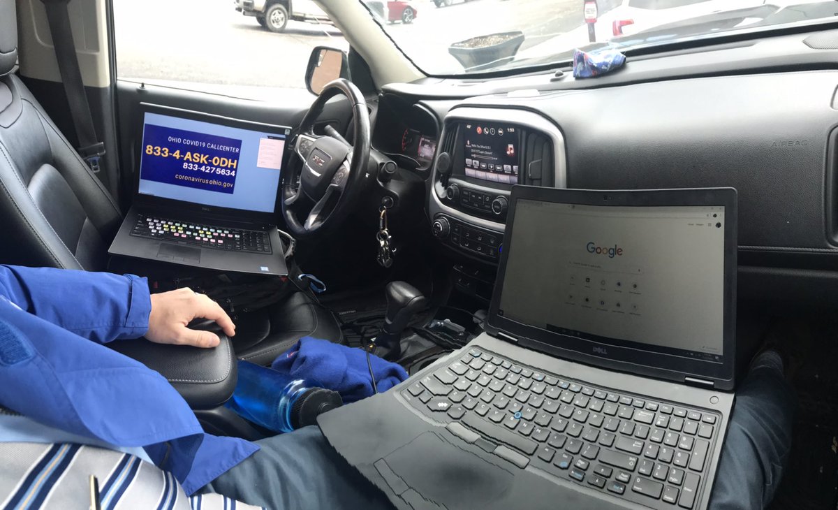  #SOON: a special Monday briefing with  @GovMikeDeWine and Ohio’s hospital administrators is coming up. Watch  #LIVE on our Facebook page.I’m working remotely today but needed to meet photographer  @DennisWsyx, so we’ve got a mobile set-up outside the  @OhioStatehouse