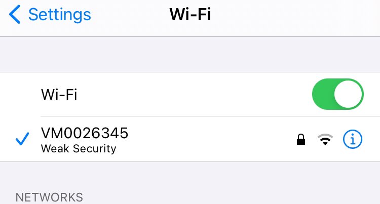 anthonywig11's tweet photo. @virginmedia can you help? Weak security? Thanks https://t.co/gN28k7O9bU