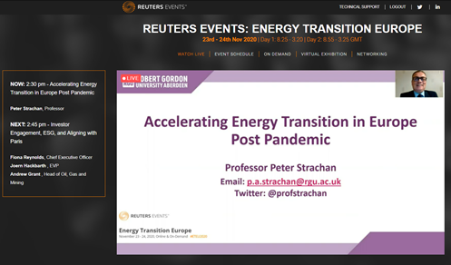 Some excellent presentations at the #ReutersEvents: 'Energy Transition Europe' conference today. Christiana Figueres was superb. Delighted to have been invited by @LiamDowd10 and Owen Rolt to present. Terrific event.  Look forward to future collaboration. #ETEU2020 #ETEU