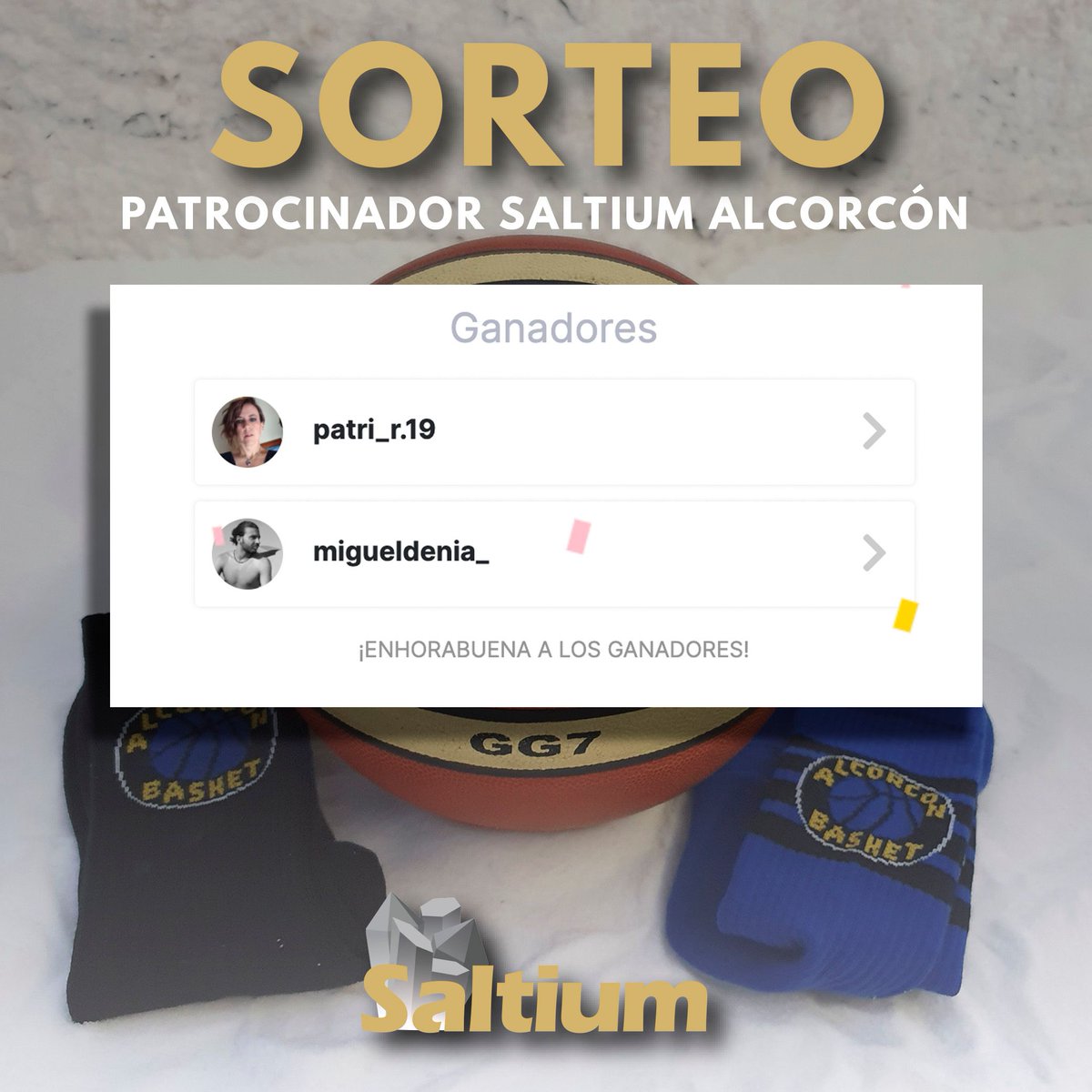 AlcorconBasket's tweet photo. ⭐ ¡Ya tenemos GANADORES del Sorteo AB & Saltium Alcorcón! 🧡➡️ ¡Descubre QUIÉN HA GANADO en Instagram y la web del Club! 🌍 👉 https://t.co/6XzW7abel0 👈 #SorteoAB #Saltium #AlcorconBasket https://t.co/VwnG5g0VUU