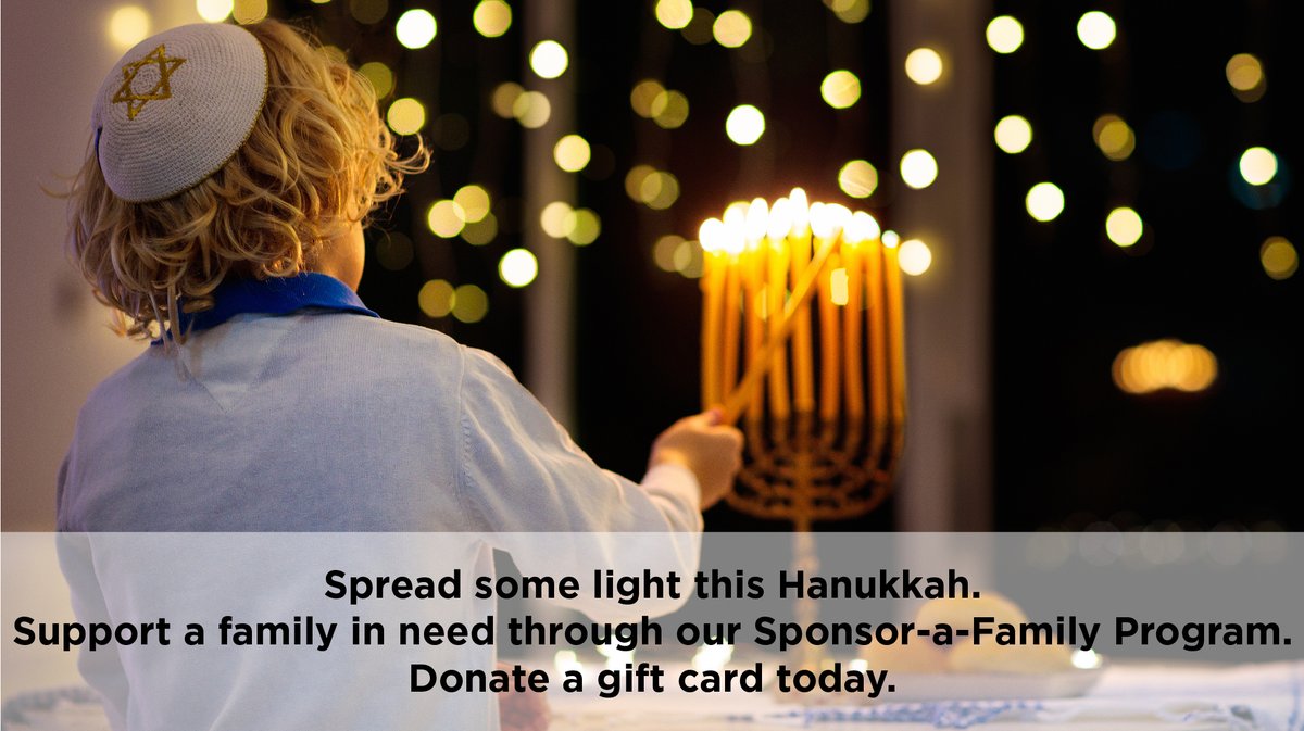 Our Helping Department is sponsoring 12 families this Hanukkah. Join in the good by donating a gift card today.  bitly.ws/aDP3