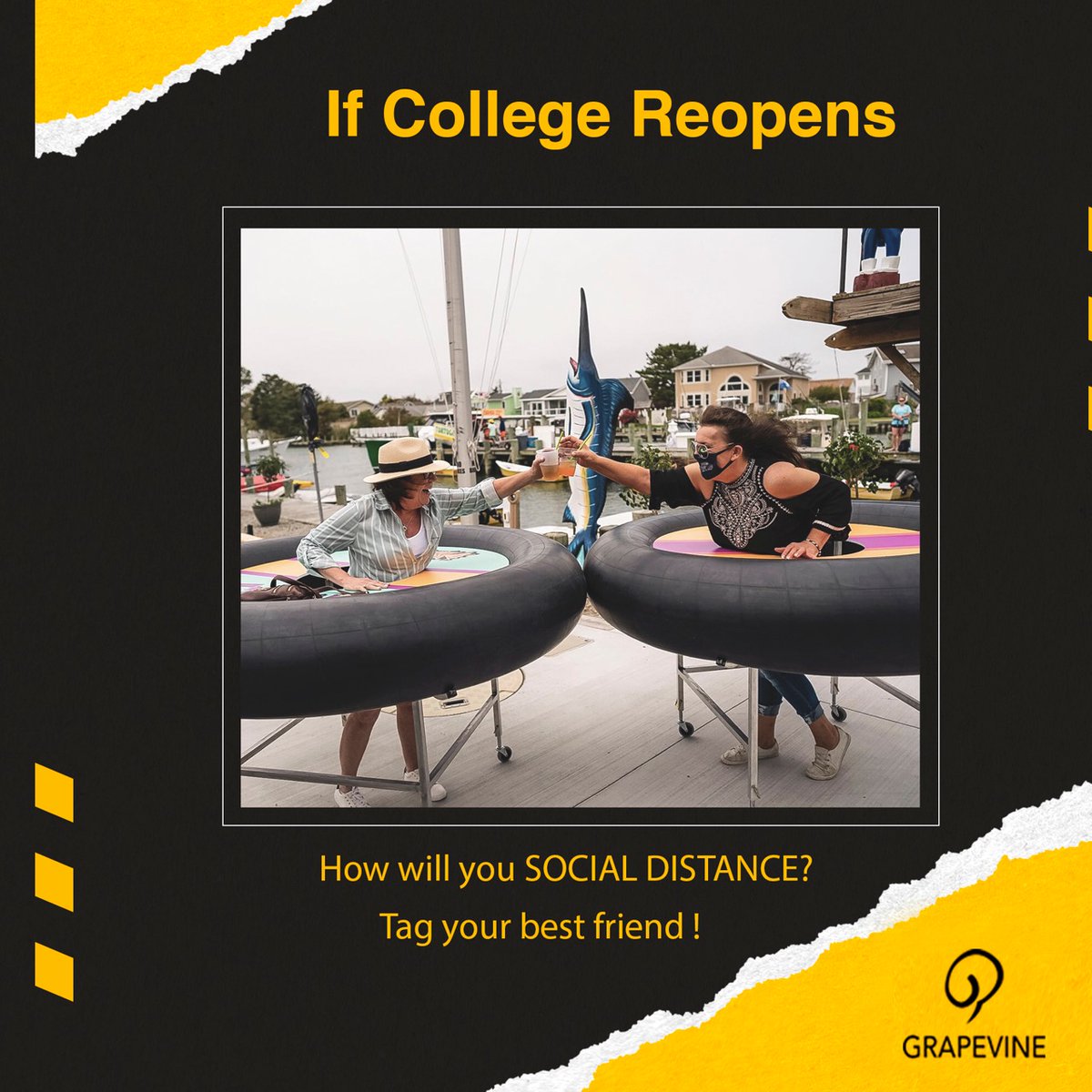 grapevine_in's tweet photo. To be or not to be, the confusion over announcement on college reopening is giving sleepless nights to all of us.
Whatever the result, tell us how are you prepared to meet your #BFF again? How  will you greet your #gang? Tell us your #social distancing hacks. #Grapevine https://t.co/wg8QECMs2Y