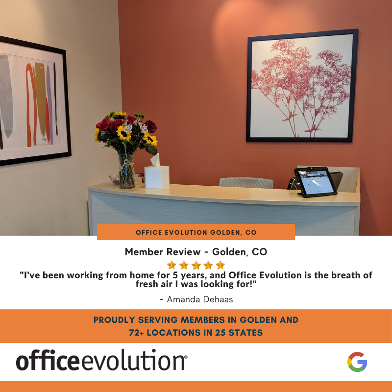 OE_WorkSpaces's tweet photo. Nationwide, Office Evolution offers flexible workspace that is close to home, with private offices and a great culture. Hear what our members are saying:

#OfficeEvolution #OEGolden #nationwidenetwork #BreathofFreshAir #OEDifference https://t.co/BNI7llfwcv