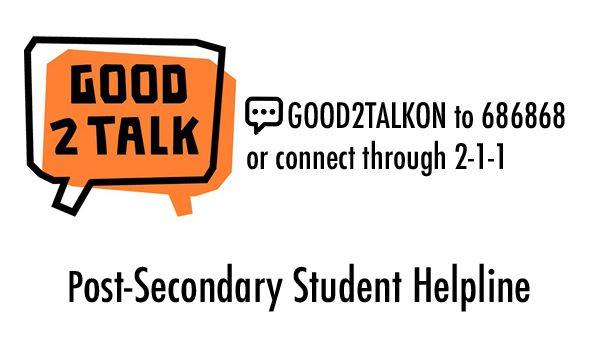 Are you an Ontario post-secondary student experiencing #stress, #anxiety or #loneliness due to COVID-19 😷? Text the free, confidential, 24/7 #Good2Talk service to get support with any challenge you're facing: text GOOD2TALKON to 686868 @KidsHelpPhone @ConnexOntario @211Ontario https://t.co/iIpkWcOmoO