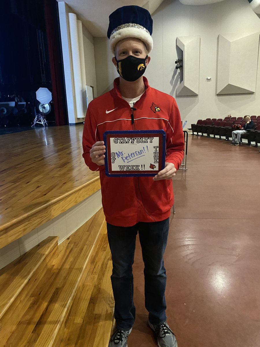 Congrats to our most recent Staffulty Member of the Week, Mr. Peterson! Mr. Irving said, "He is very knowledgable about his content, but more importantly good at explaining it too." Keep being awesome, Mr. Peterson! #ECSDCards