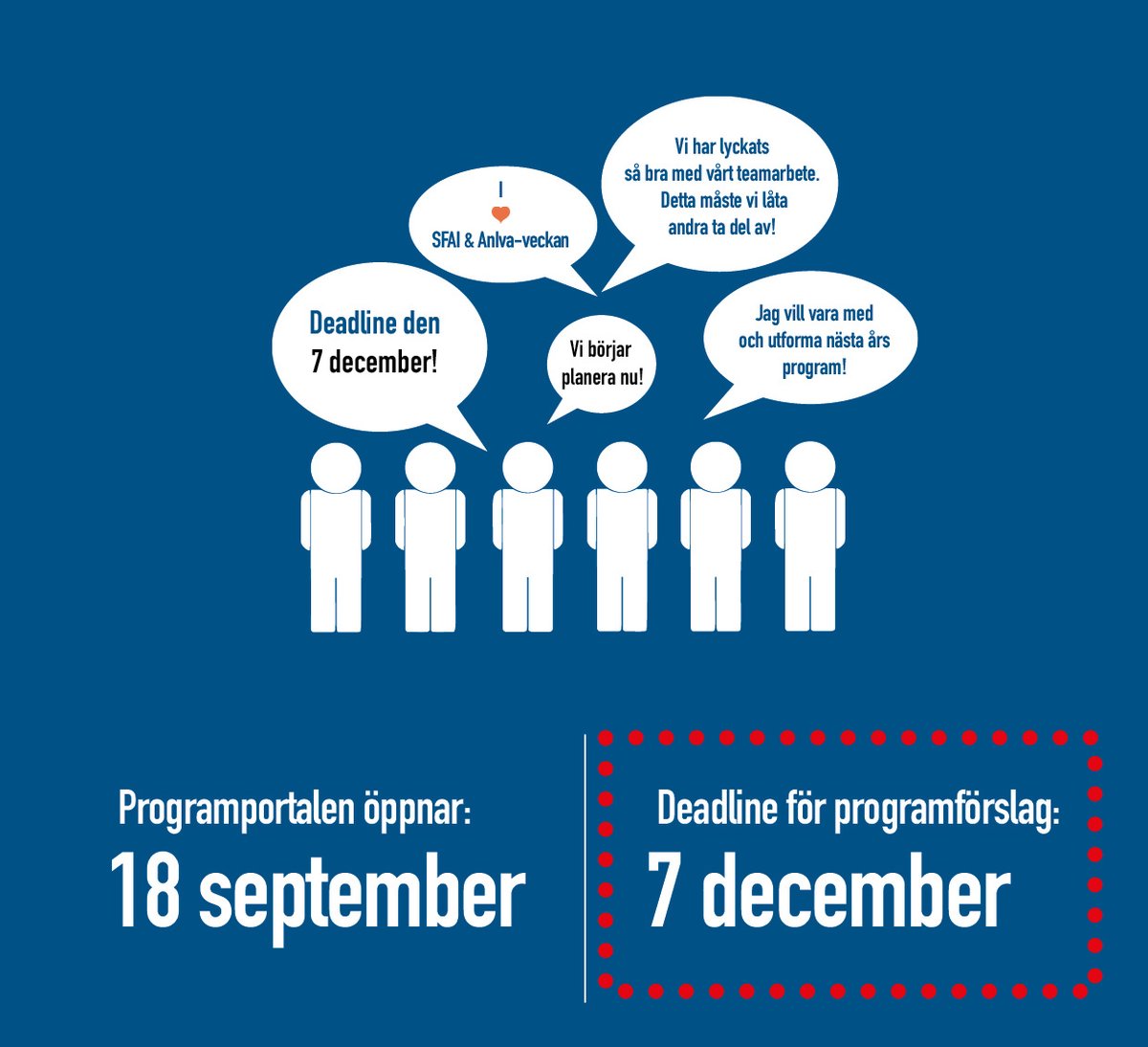 Sista dagen för att lämna in programförslag till SFAI &amp; AnIva-veckan 2021 är den 7:e december!