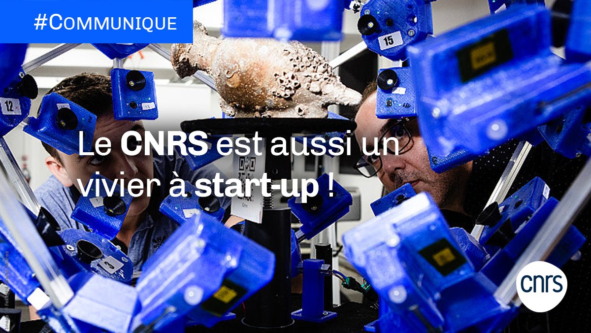 CNRS's tweet photo. #Communiqué 🗞️ | La création de la 1500e #startup issue des laboratoires dont le @CNRS est tutelle est l’occasion de dresser le bilan de la politique de l’organisme en matière de valorisation de la recherche, avec de belles success stories à la clé. 💡
➡️ https://t.co/73p4yTQe57 https://t.co/KtNlA7KPkv