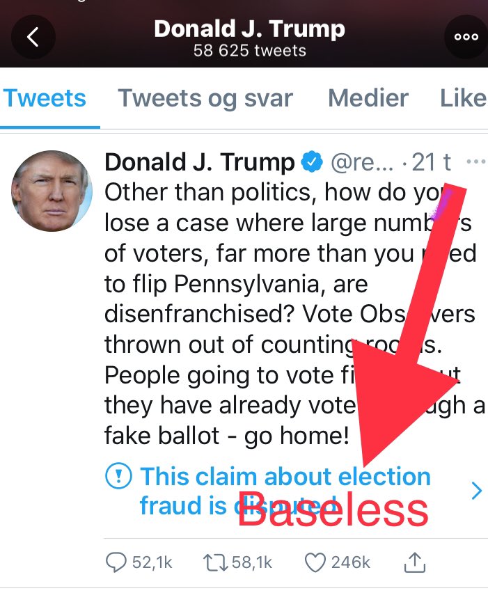 abergeba's tweet image. It’s time for @Twitter to #TELLitLIKEitIS - baseless; not «disputed».