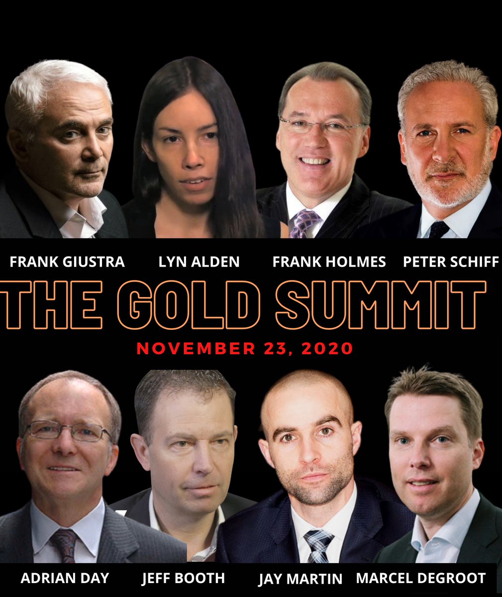 JayMartinBC's tweet image. TUNE IN TODAY: The 2020 Gold Summit! 
Watch: youtu.be/GG3k0heglQY

@Frank_Giustra @PeterSchiff @bulldogholmes @JeffBooth @LynAldenContact @CaldasGold @OsiskoRoyalties @GCMGold #filomining @josemariainc @VictoriaGold @GreatBearGBR @PureGoldRedLake @NovaRoyalty1