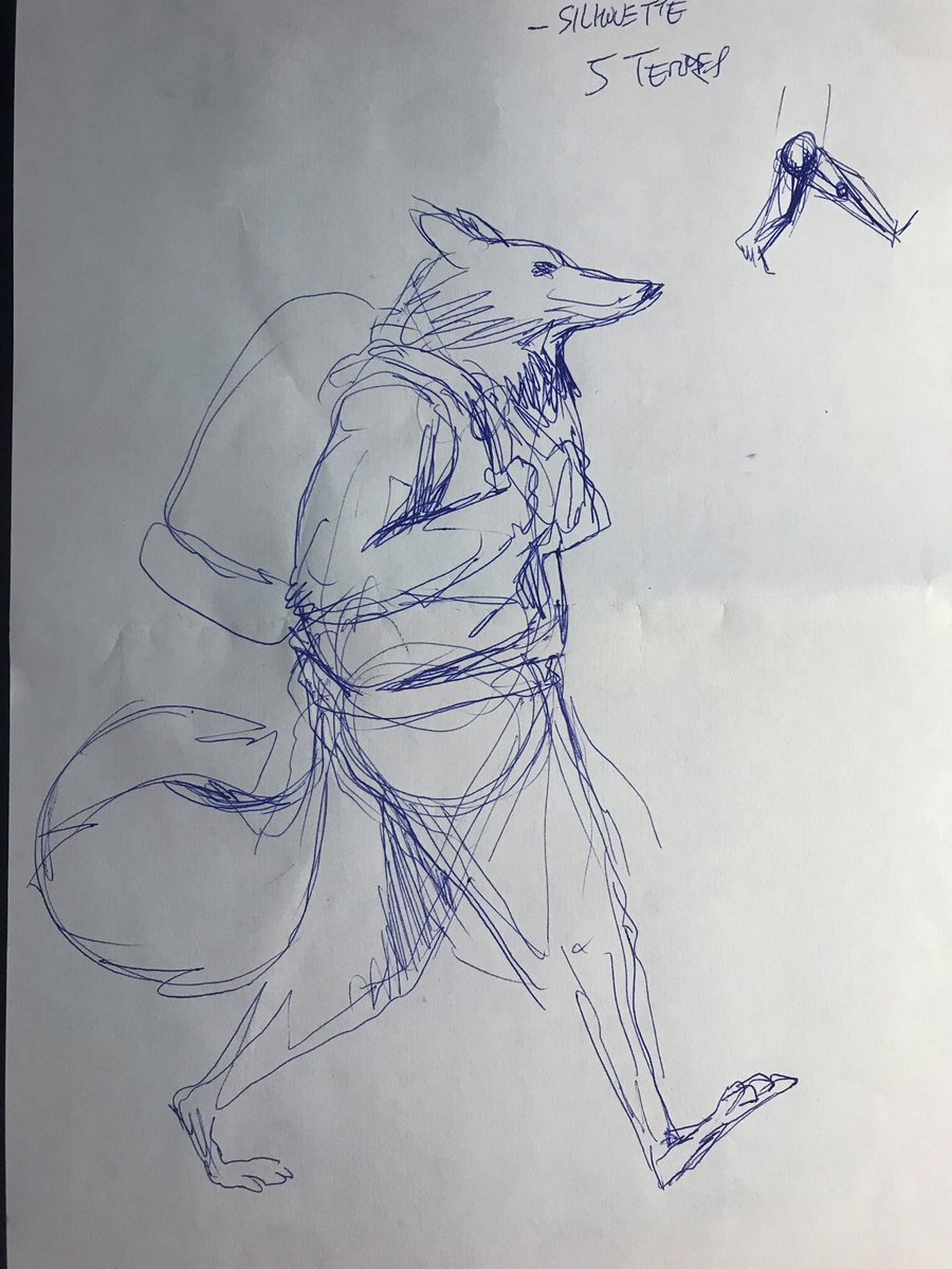 ShinobiYao's tweet photo. Illustration finie pour #characterdesignchallenge #fox #watercolor #drawing #adventure 🦊 https://t.co/18K2QSS6oe
