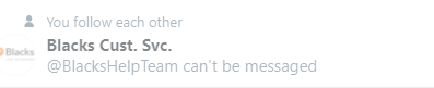 flowerstart_'s tweet photo. @BlacksHelpTeam Tried again - still says you can't be messaged. https://t.co/F2lB16bZoP